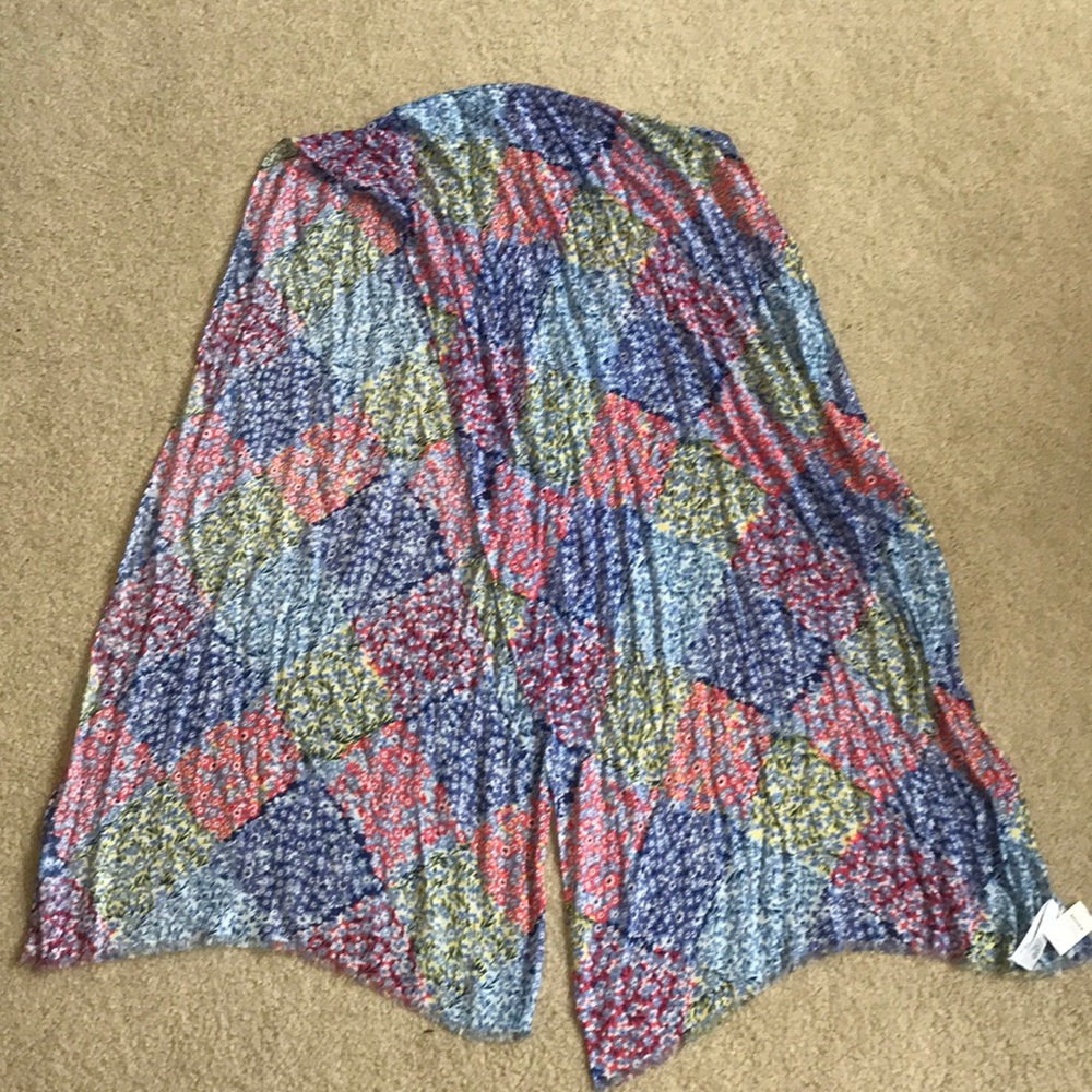 NWT Talbots Floral Patchwork Scarf